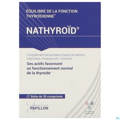 Nathyroid Equilibre Fonction Thyroide Comprime 30