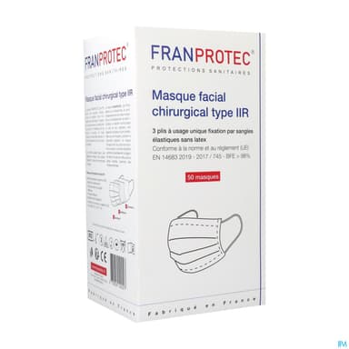 FRANPROTEC MASQ CHIR TYPE II X50
