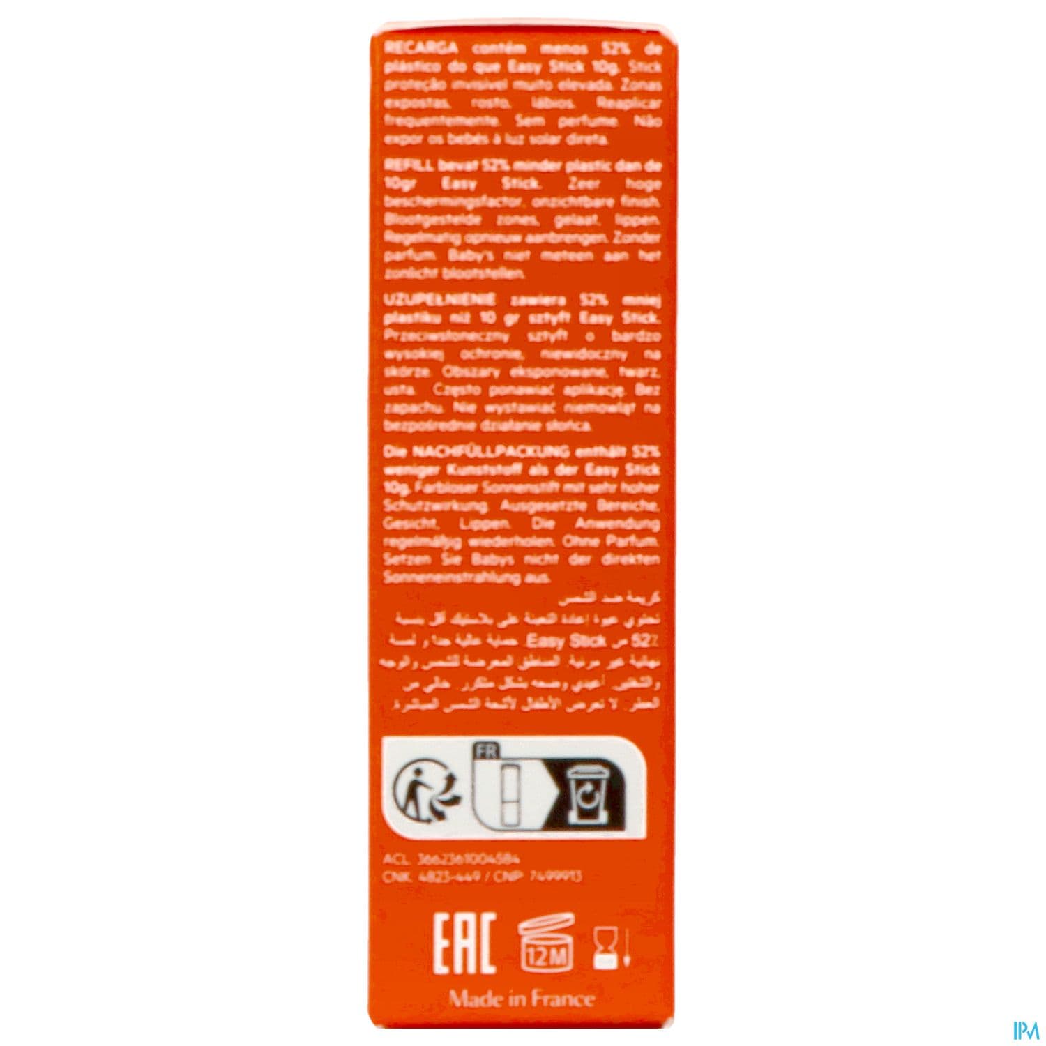 SVR SUN SECURE EASY STICK 50+ RECH