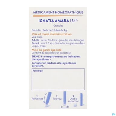 IGNATIA AMARA 15CH 3TG B