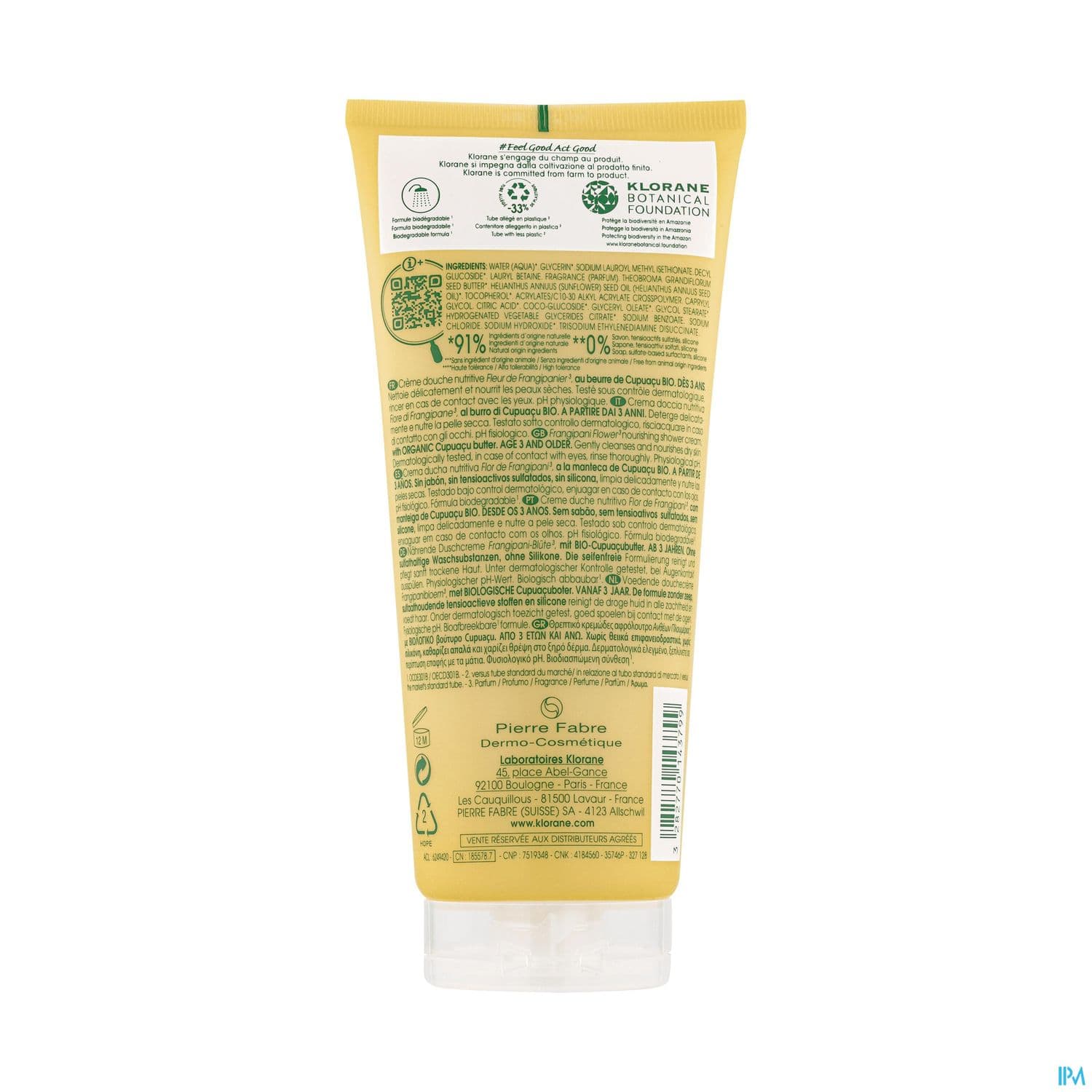 KLORANE CR DCH FL FRANGIPAN 200ML