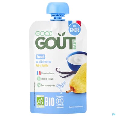 GOODGOUT BRASSE POIRE VANILLE 90G