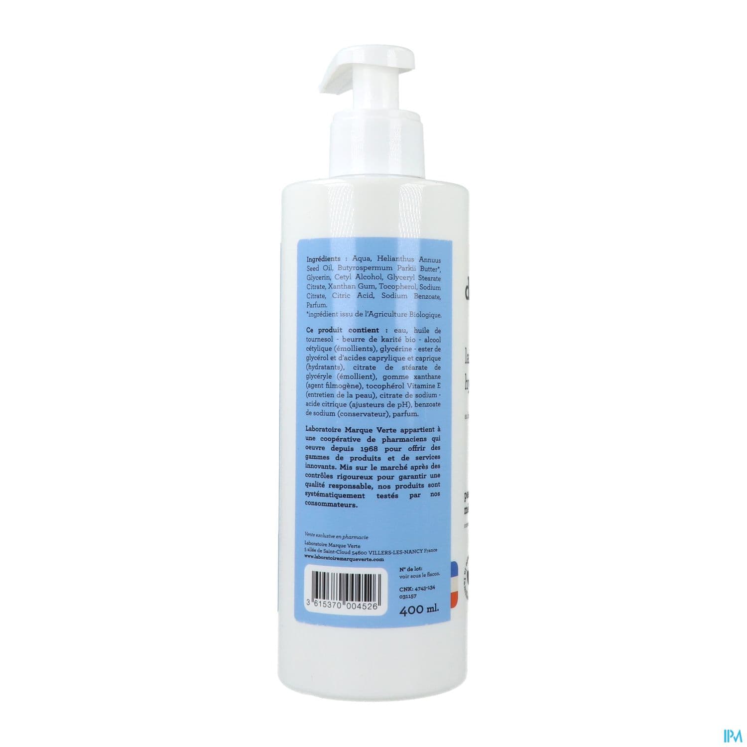 DERMASENS LAIT CORPS HYDR 400ML