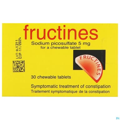 Fructines Picosulfate Sodium 5mg Comprime A Sucer 30