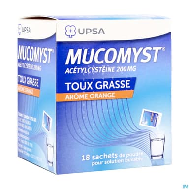 MUCOMYST 200MG PDR SBUV EN SACH B/18