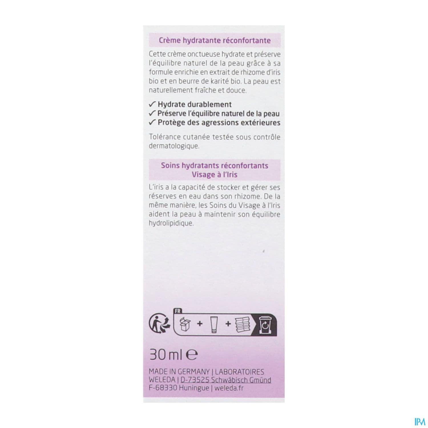 WELEDA CR JOUR HYD IRIS 30ML