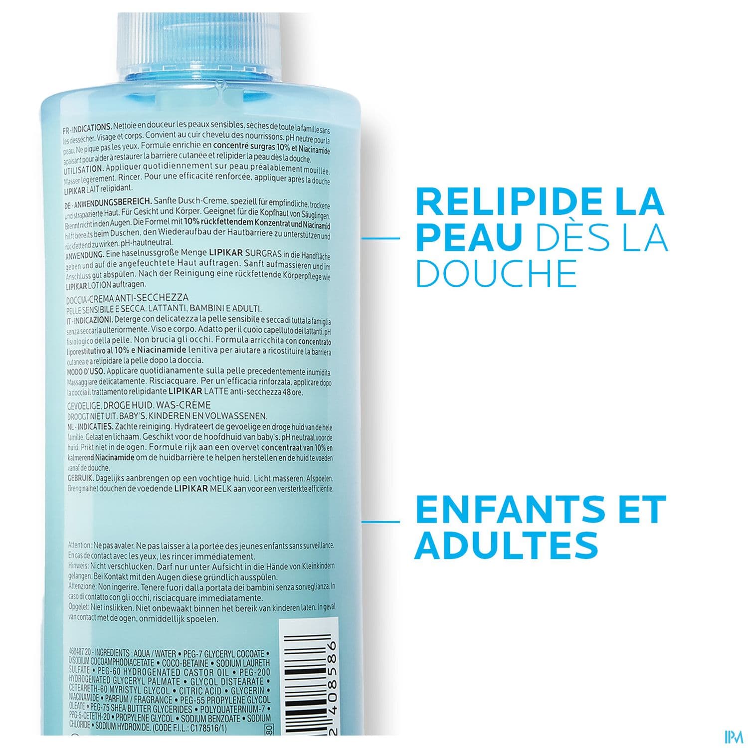 LIPIKAR SURGRAS LIQ TOIL 400ML