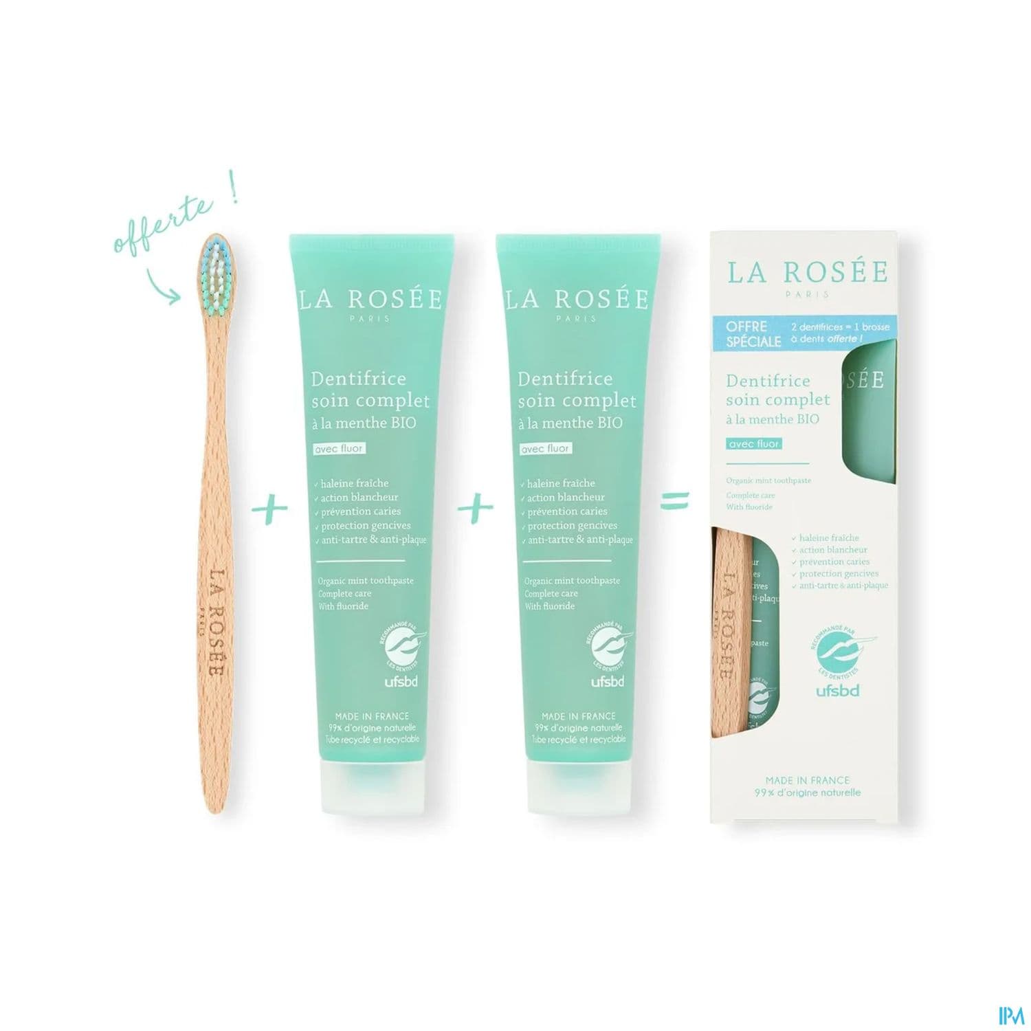 LA ROSEE KIT DENTIFRICE+BROSS DENT