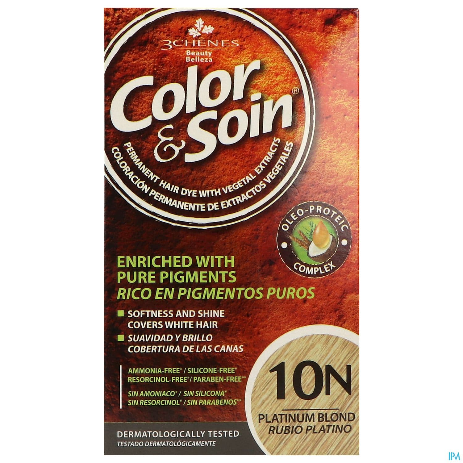 3 CHENES COLOR/SOIN BL PLATINE 10N