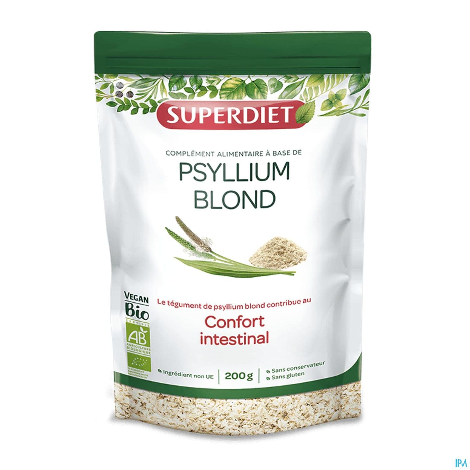 SUPERDIET PSYLLIUM BLOND BIO 200G