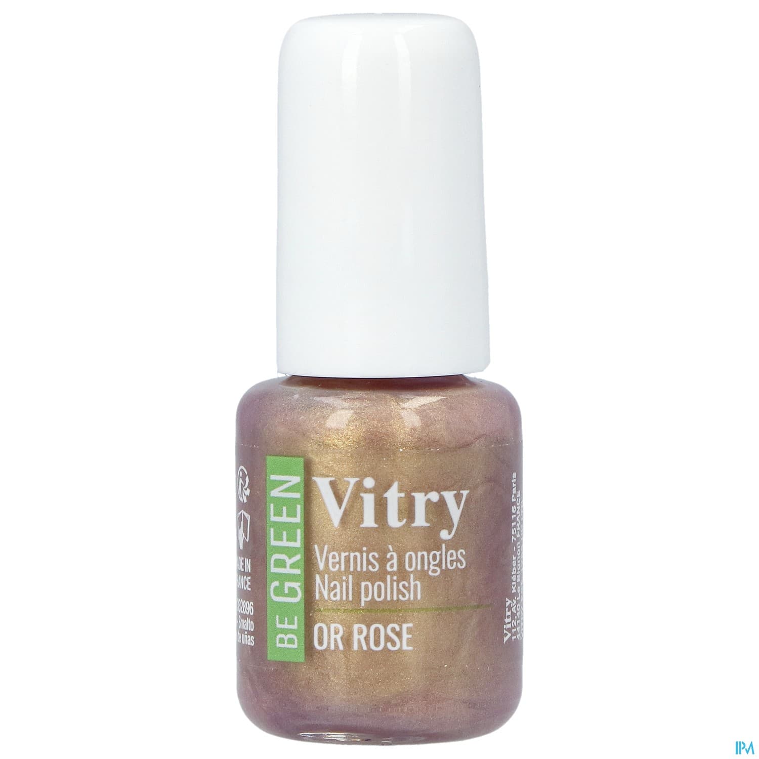 Vitry Be Green Vernis Ongles Or Rose 6ml