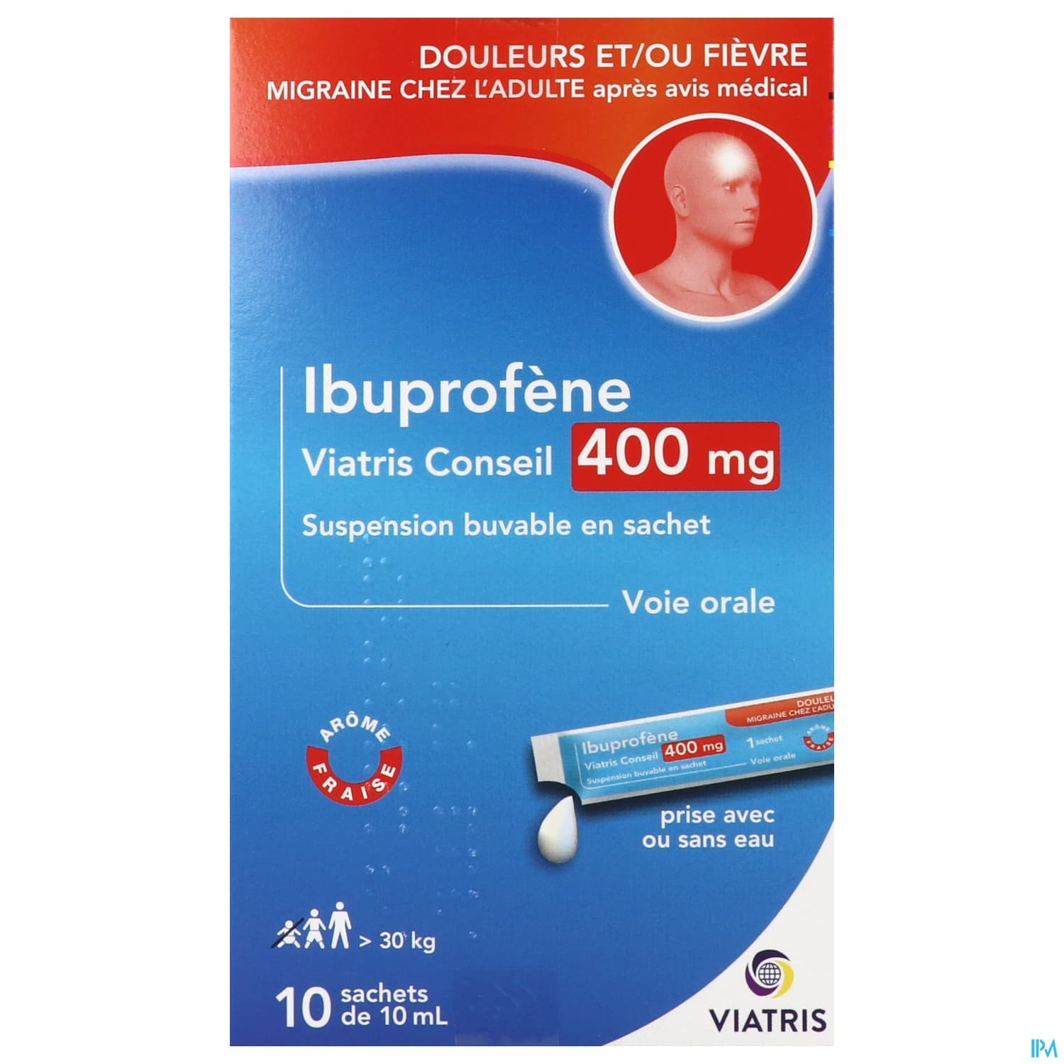 Ibuprofene Mylan Conseil 400mg Sachet 10ml 10