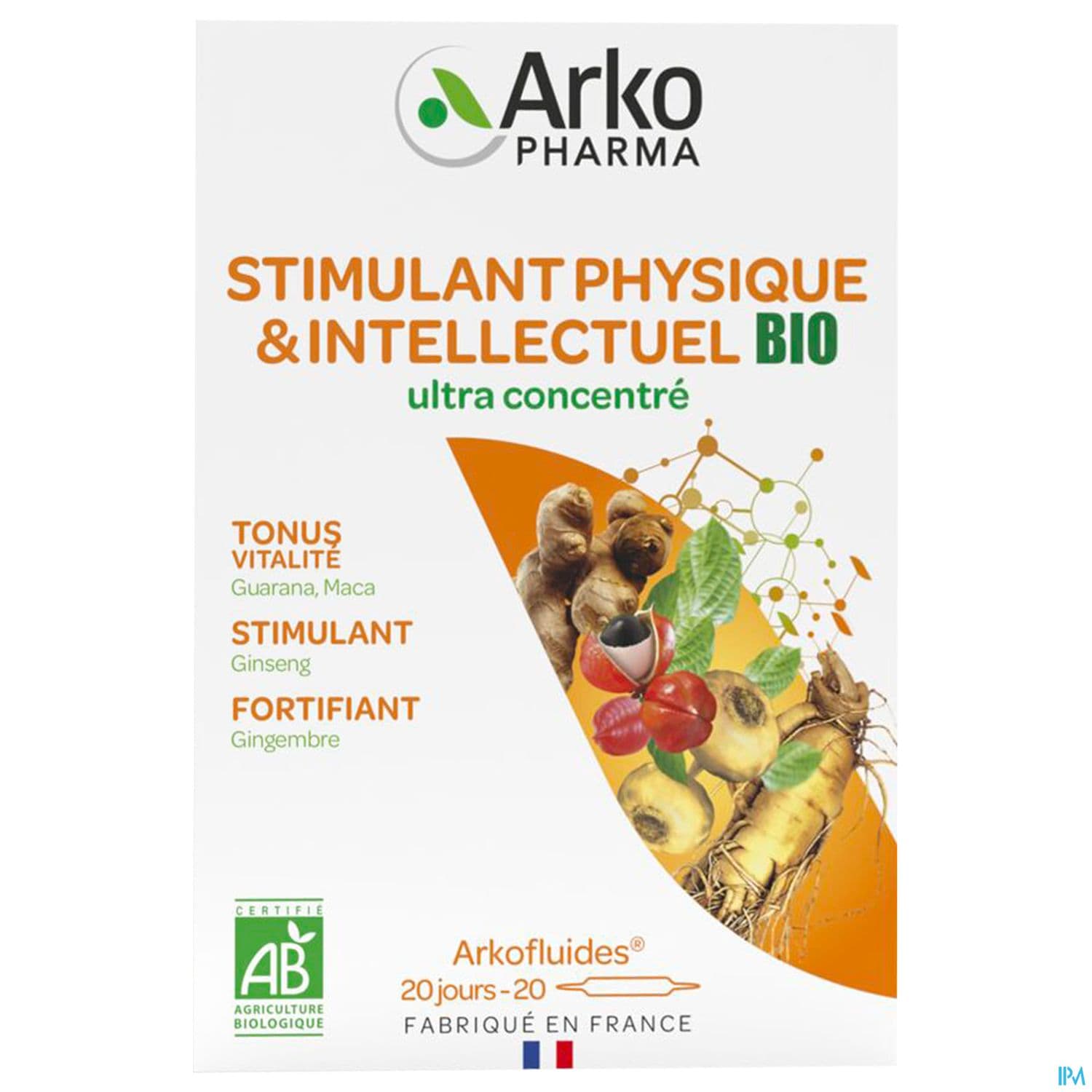 Arkopharma Arkofluides Bio Stimulant Physique Ampoule 10ml 20
