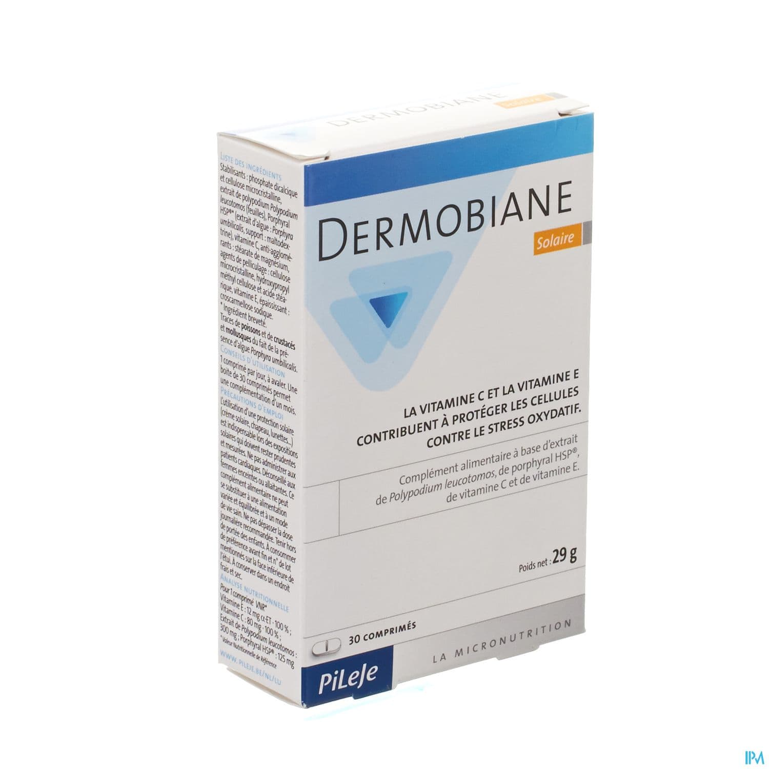 Pileje Dermobiane Solaire Comprime 30