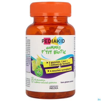 Ineldea Pediakid Gommes P'tit Biotic Ourson 60