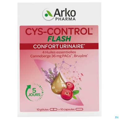 Arkopharma Cys Control Flash 36mg De Pac Gelule 20