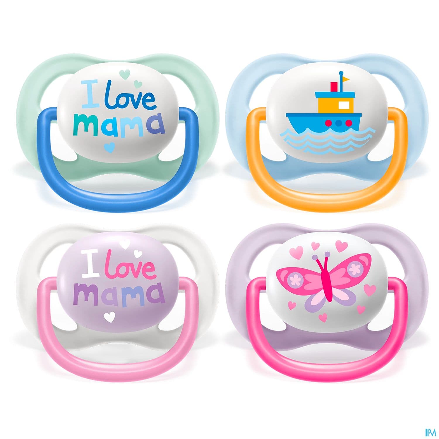 Avent Sucette Ultra Air Mixte Love Mama 0/6mois Scf080/09 X2