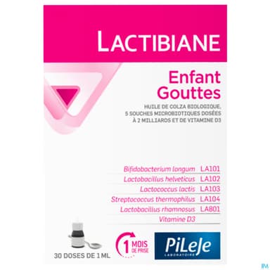 Pileje Lactibiane Enfant Gouttes 30ml