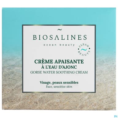 Biosalines Creme Apaisante Eau Ajonc 50ml