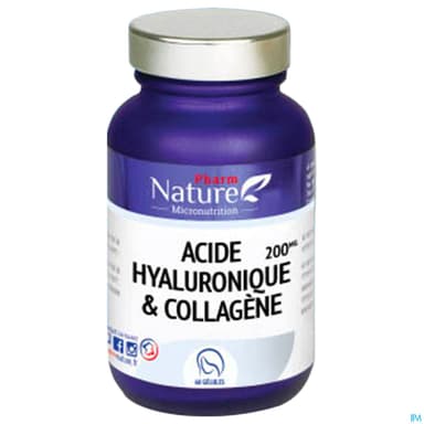Pharm Nature Acide Hyaluronique Collagene Gelule 60