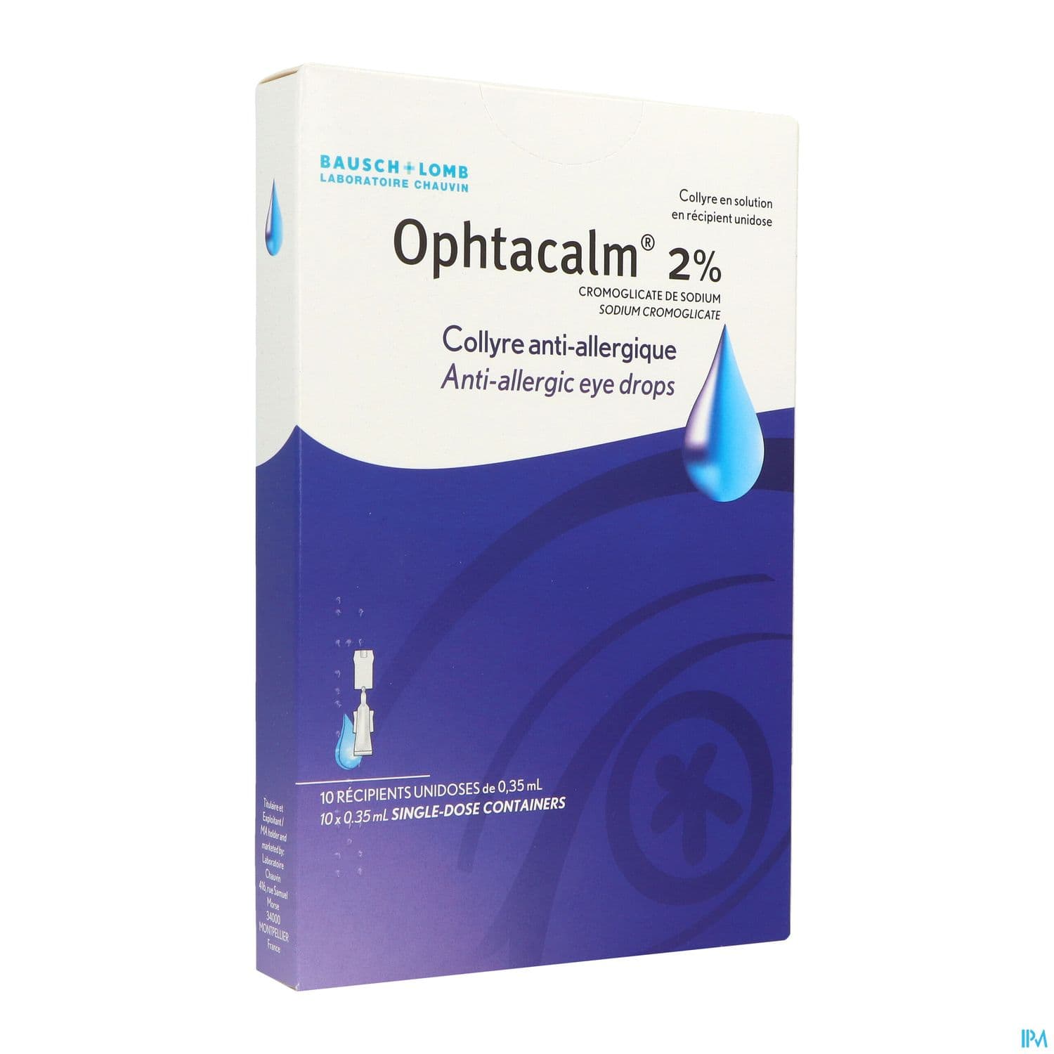 Ophtacalm 2% Collyre Solution Unidose 0ml35 10