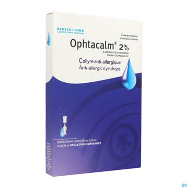 Ophtacalm 2% Collyre Solution Unidose 0ml35 10