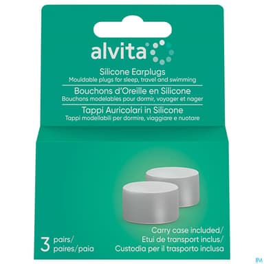 ALVITA BOUCHON OREILLE SILICONE 3P