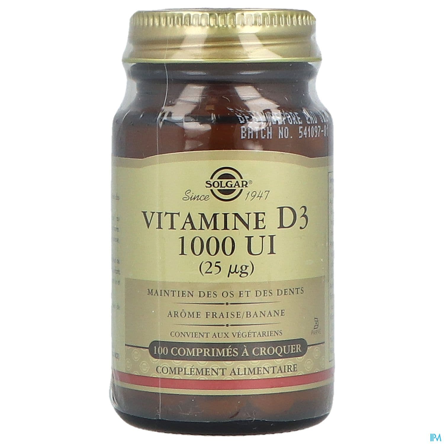 Solgar Vitamine D3 1000ui Comprime 100