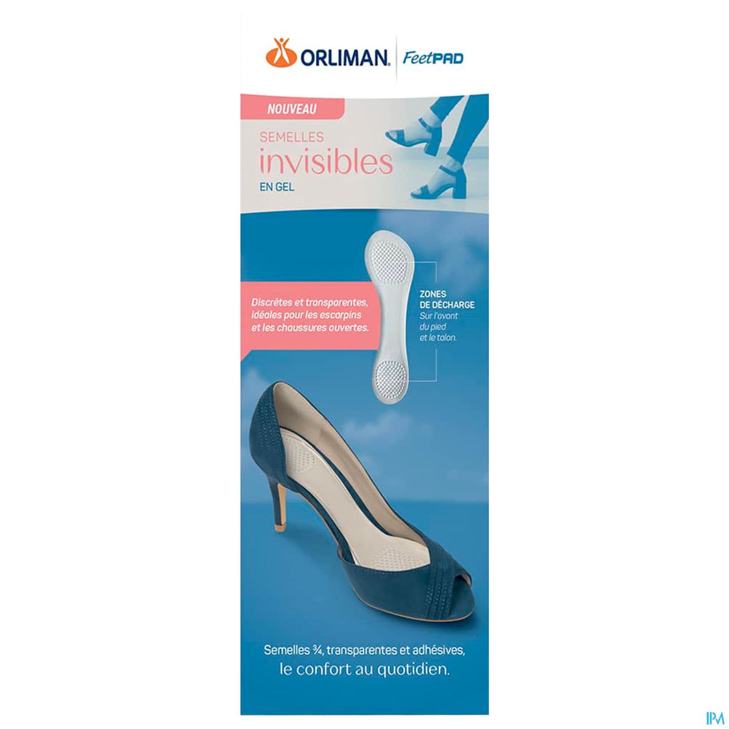 Orliman Feetpad Semelle Invisibles En Gel Taille Unique