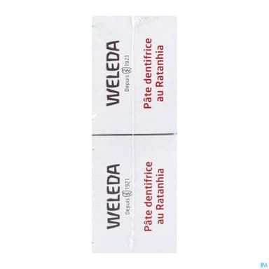 WELEDA PATE DENT RATANHIA 75ML X2