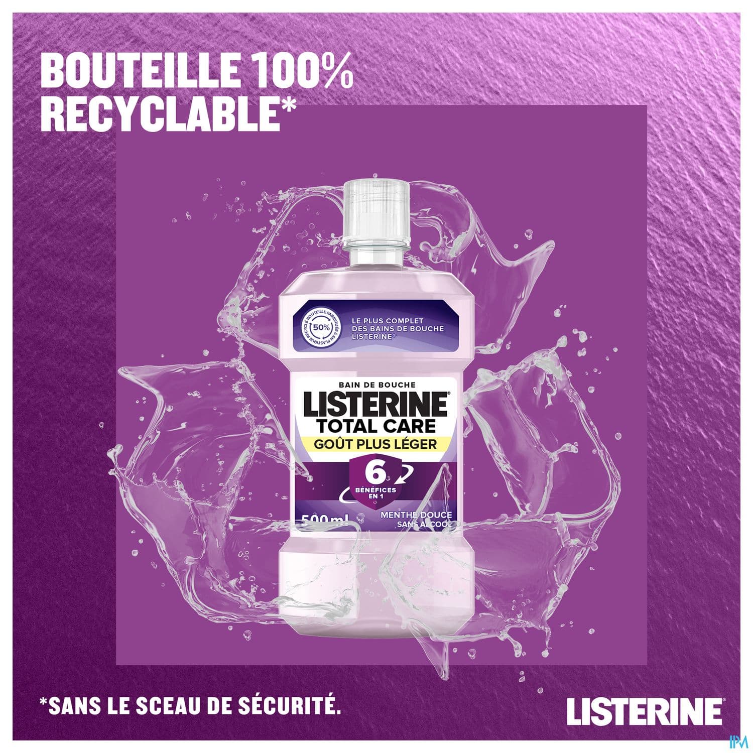 LISTERINE B/BOUC TOTAL CARE LEG500