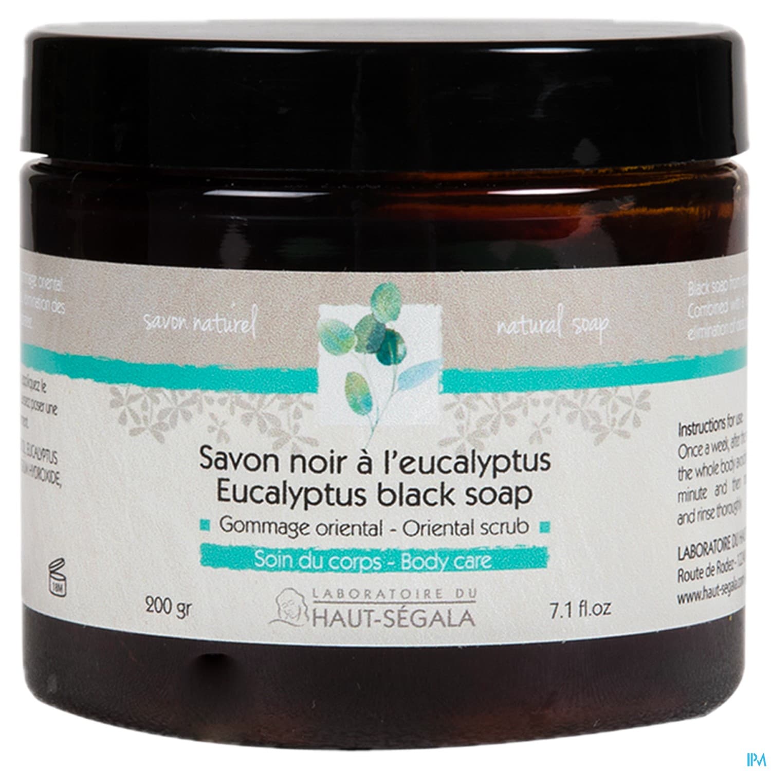 Laboratoire Du Haut-segala Savon Noir A l'eucalyptus 200 Gr