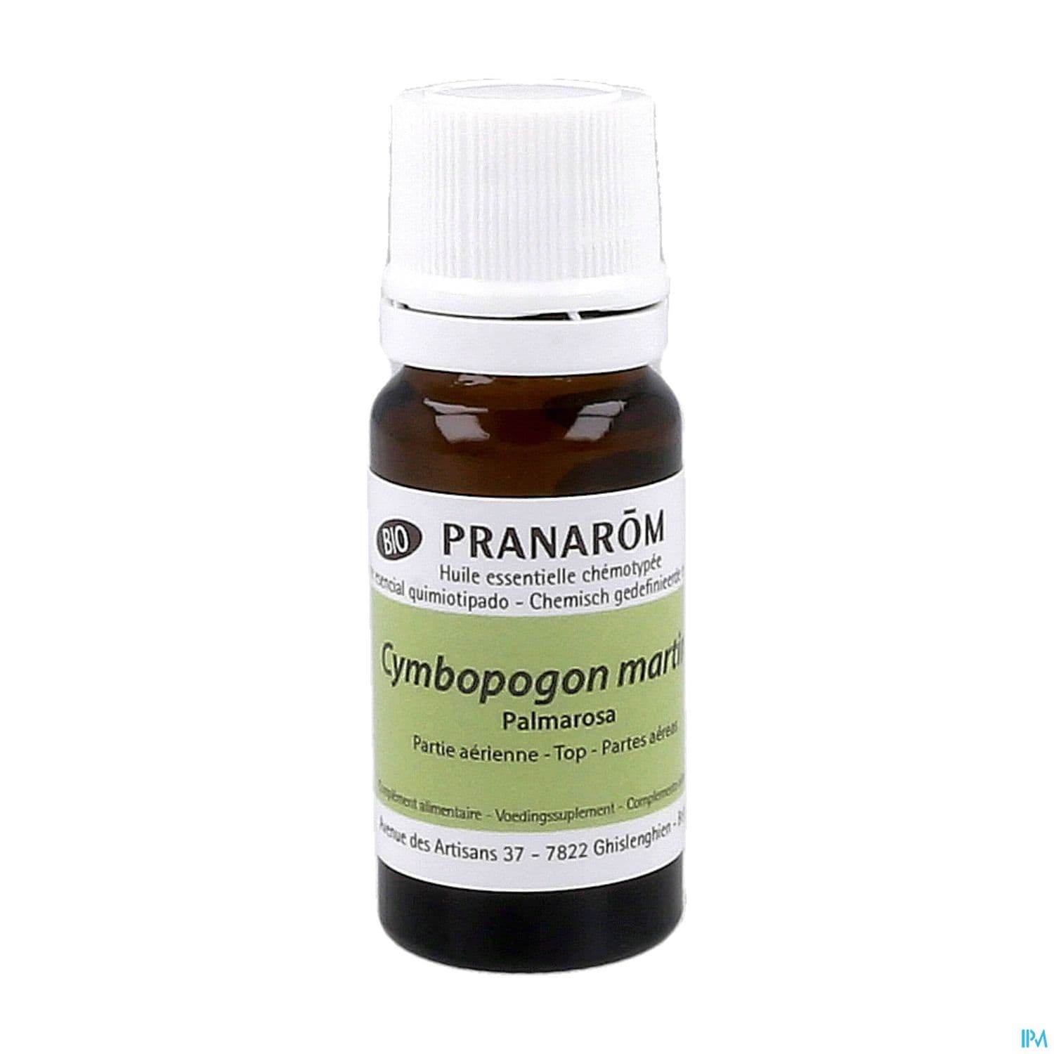 Pranarom Huile Essentielle Bio Palmarosa Partie Aerienne 10ml