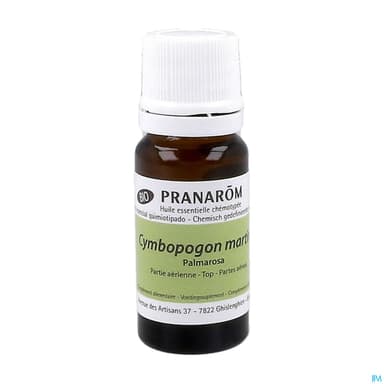 Pranarom Huile Essentielle Bio Palmarosa Partie Aerienne 10ml