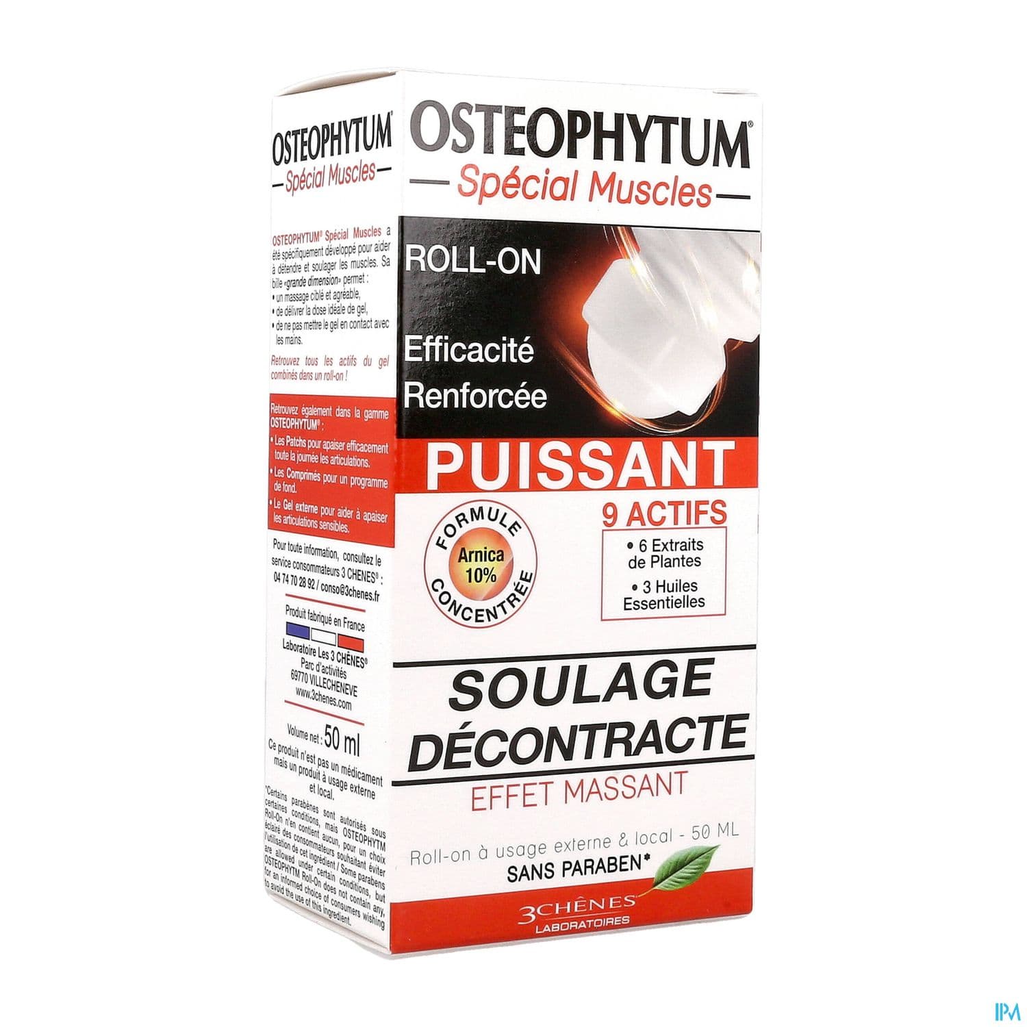 3 CHENES OSTEOPHYTUM ROLL ON 50ML