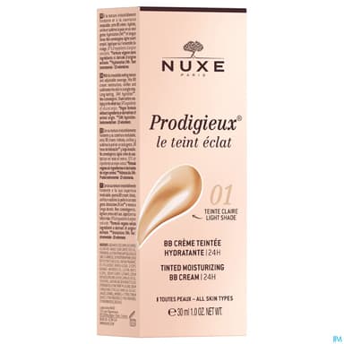 Nuxe Prodigieux Le Teint Eclat Bb Creme Teintee Hydratante 24h Teinte Claire Tube 30ml