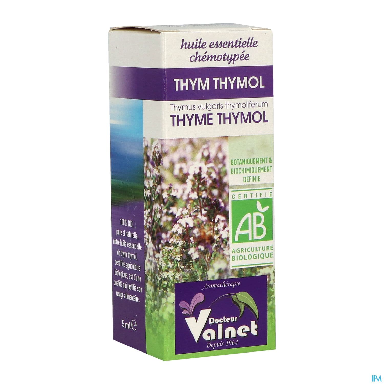 Valnet Huile Essentielle Thym Thymol Bio 5ml
