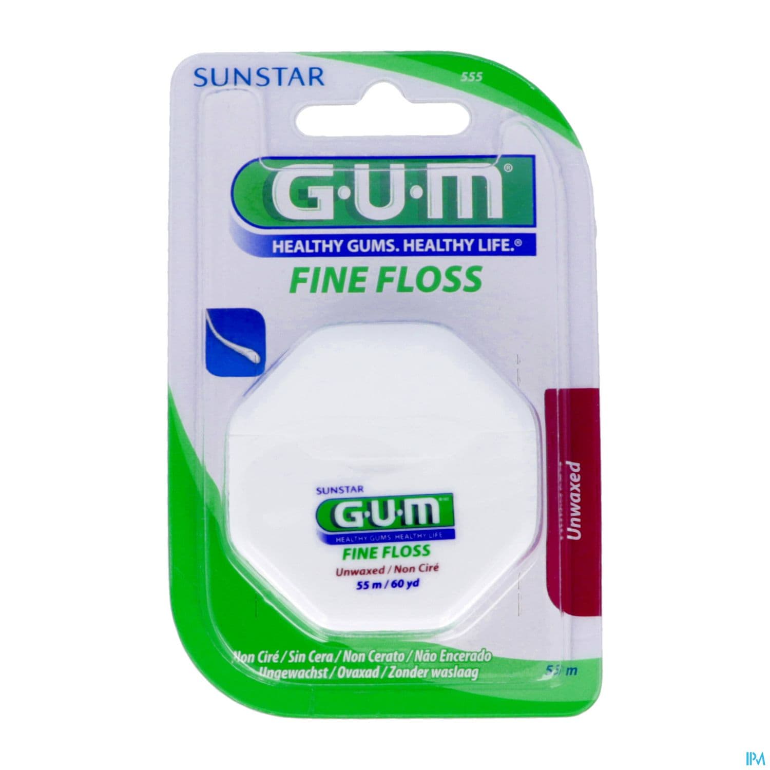 Gum Fine Floss Fil Dentaire Cylindr Non Cire 55m — Pharmacie Maarek