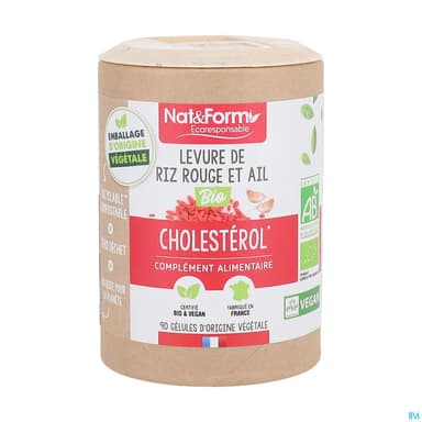 Nat Et Form Ecoresponsable Levure De Riz Rouge Et Ail Bio Gelule Vegetale 90