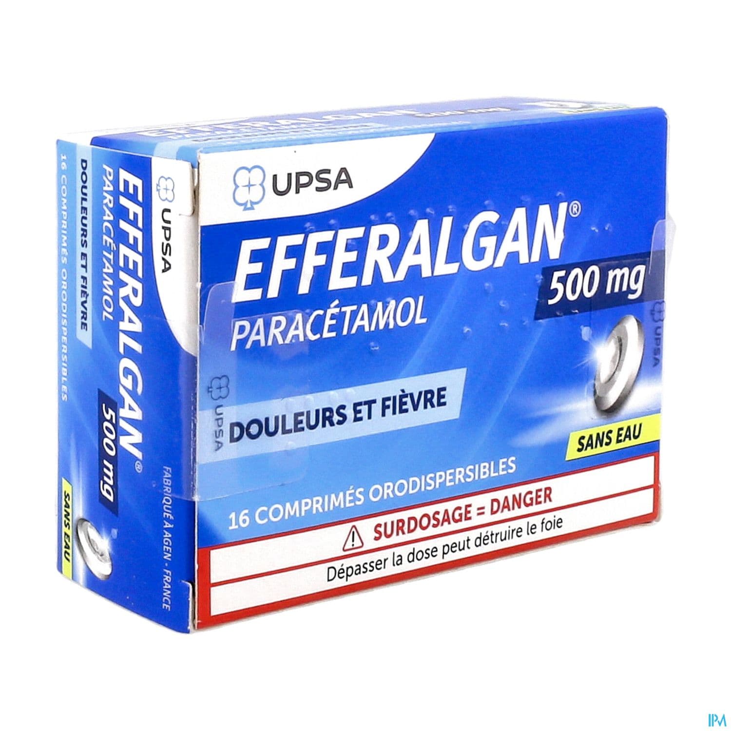 EFFERALGAN 500MG CPR ORODISP 16