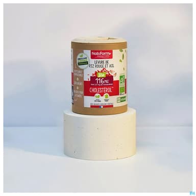 Nat Et Form Ecoresponsable Levure De Riz Rouge Et Ail Bio Gelule Vegetale 200