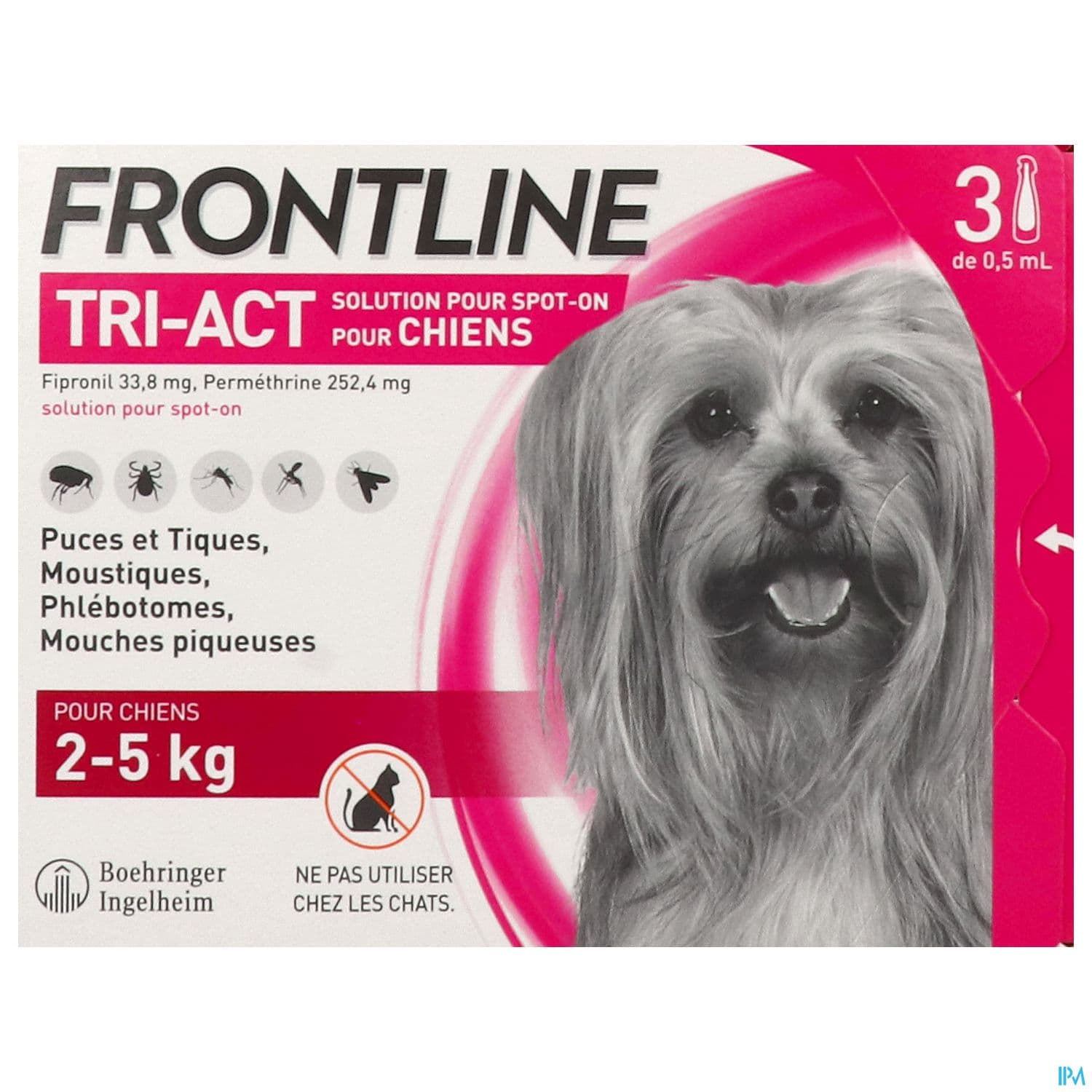 FRONTLINE TRI ACT CHIEN XS PIPET 3