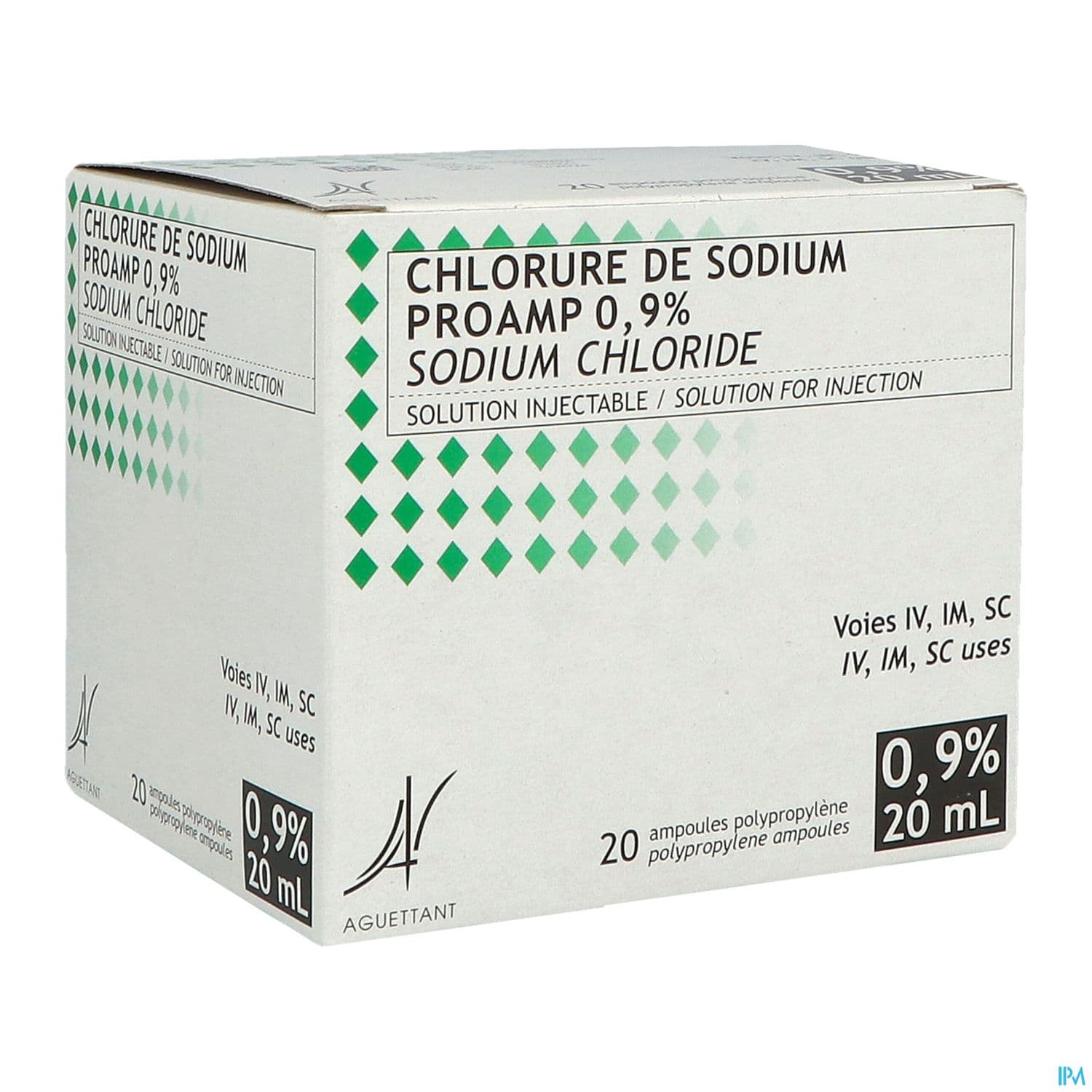 Proamp Sodium Chlorure 0.9% Solution Injectable 20ml 20