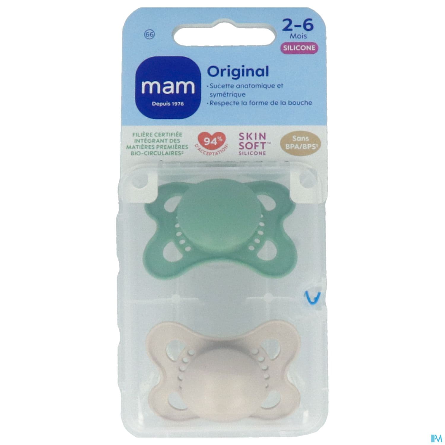 SUCET MAM ORIGIN TEND SIL 2-6M X2