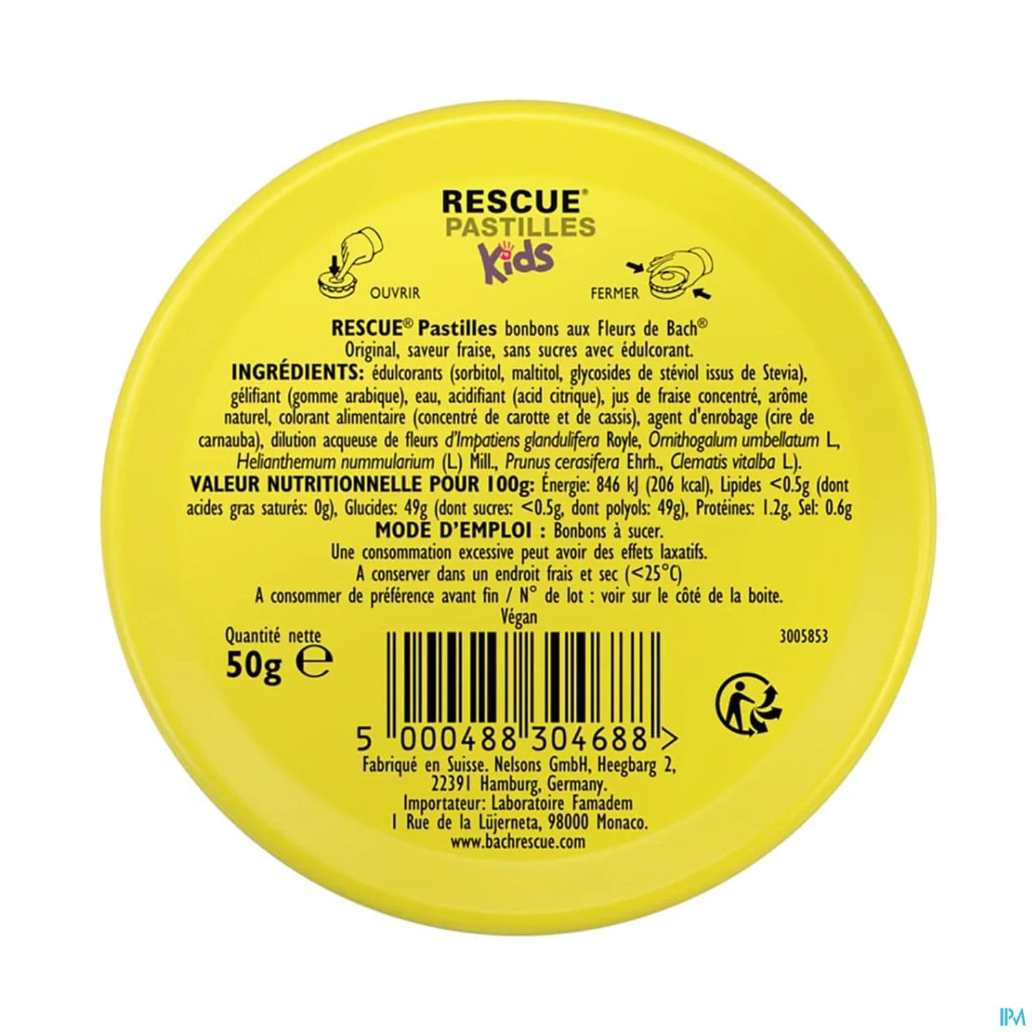 Rescue Bach Kids Pastille Fraise 50g