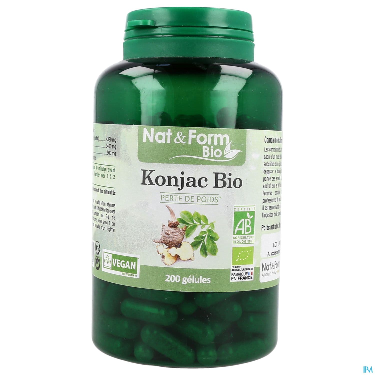 NAT&FORM BIO KONJAC GELVEG200