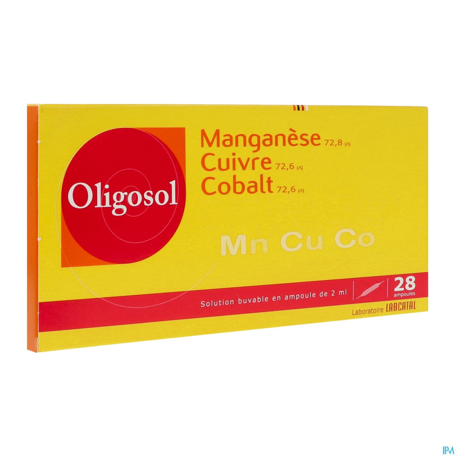 Oligosol Manganese Cuivre Cobalt Solution Buvable 2ml 28
