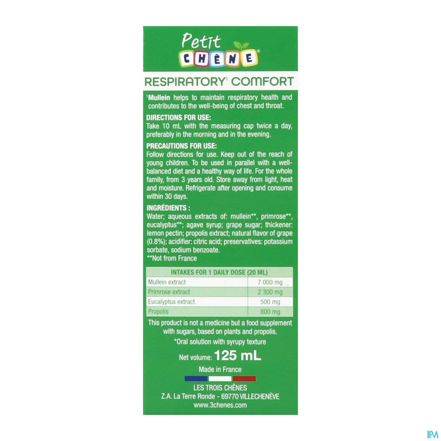 PETIT CHENE RESPIRATOIRE 125ML