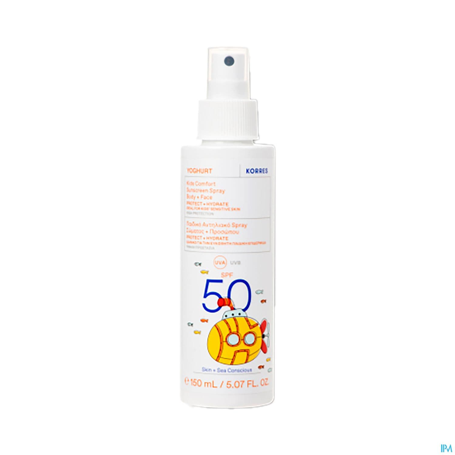 Korres Yaourt Visage Corps Spf50 Enfant Spray 150ml