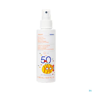 Korres Yaourt Visage Corps Spf50 Enfant Spray 150ml